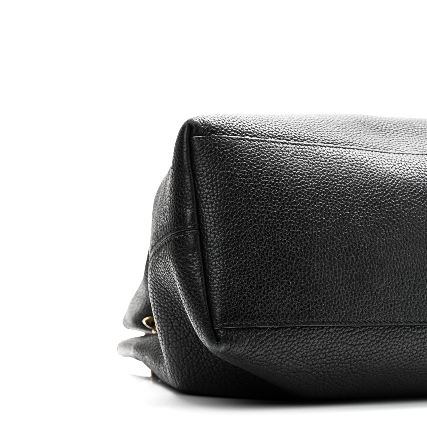 Gucci Pebbled Calfskin Medium Soho Chain Shoulder Bag Black 9 of 10