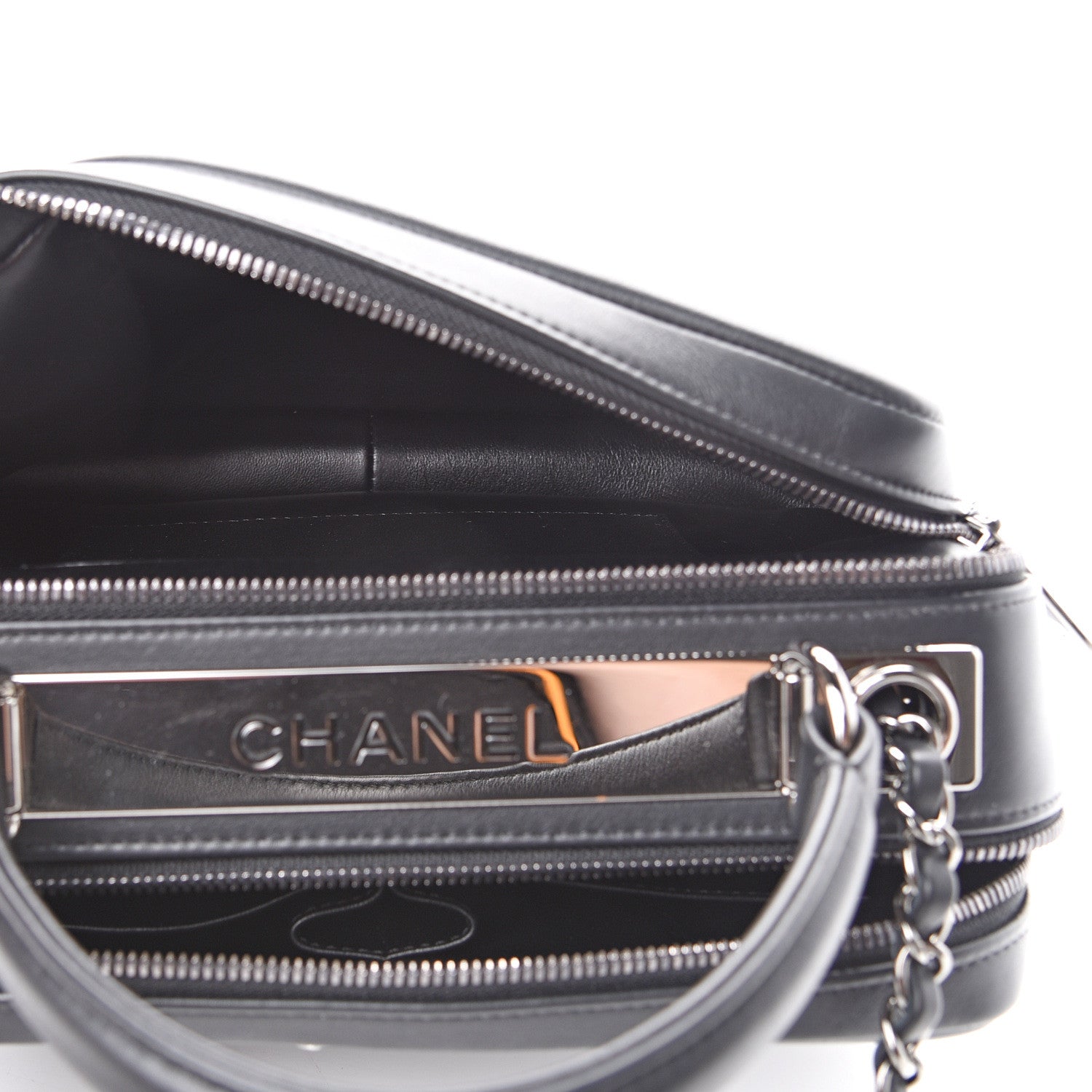 Chanel Calfskin Small Trendy CC Bowling Bag Black 4 of 11