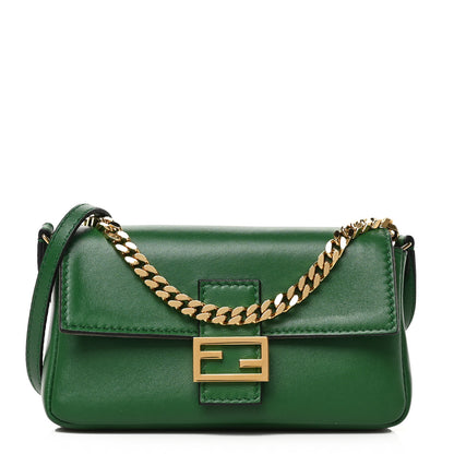 Fendi Nappa Micro Baguette Verde 1 of 8