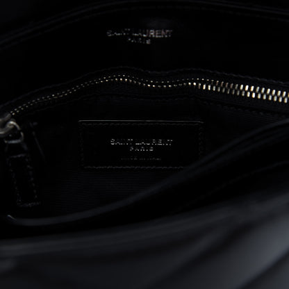 Saint Laurent Calfskin Y Quilted Monogram Toy Loulou Crossbody Bag Black 8 of 11