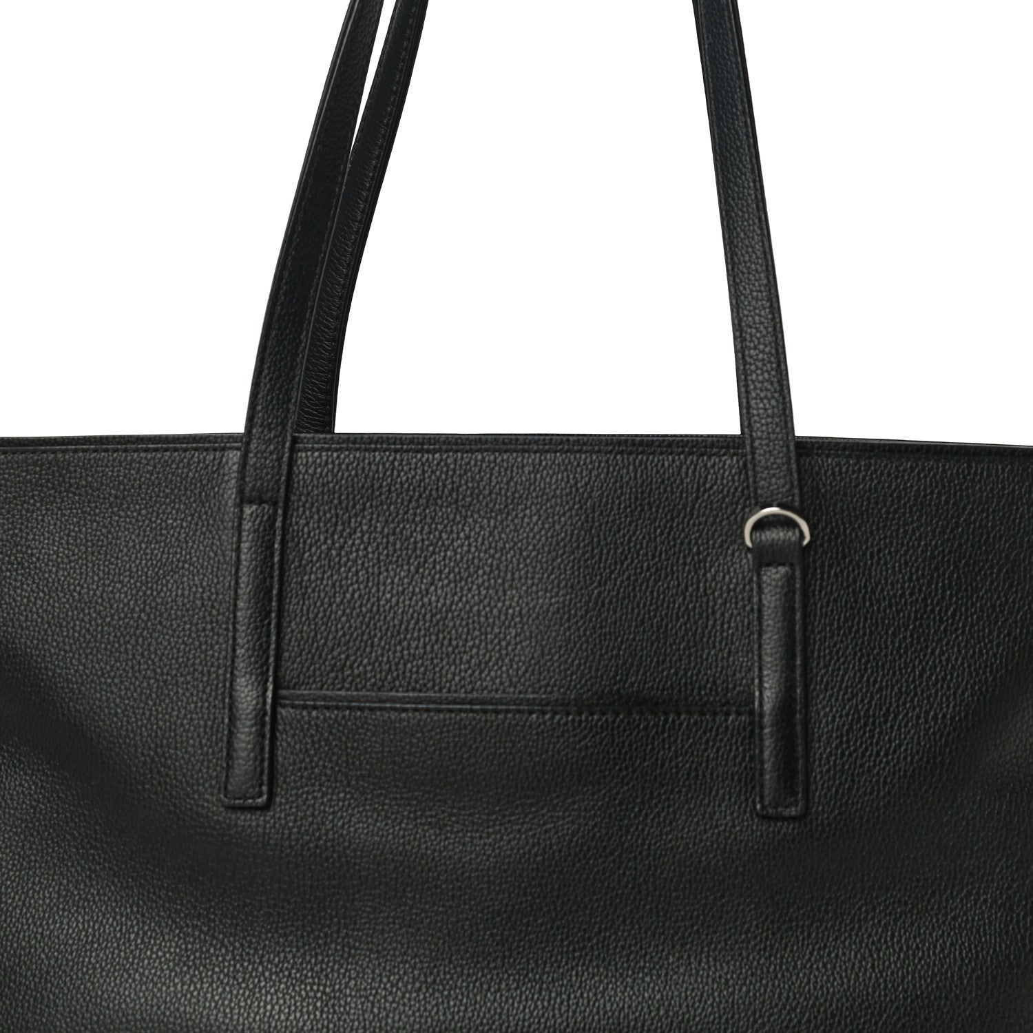 MCM Calfskin Visetos Anya Shopper Tote Black 7 of 16