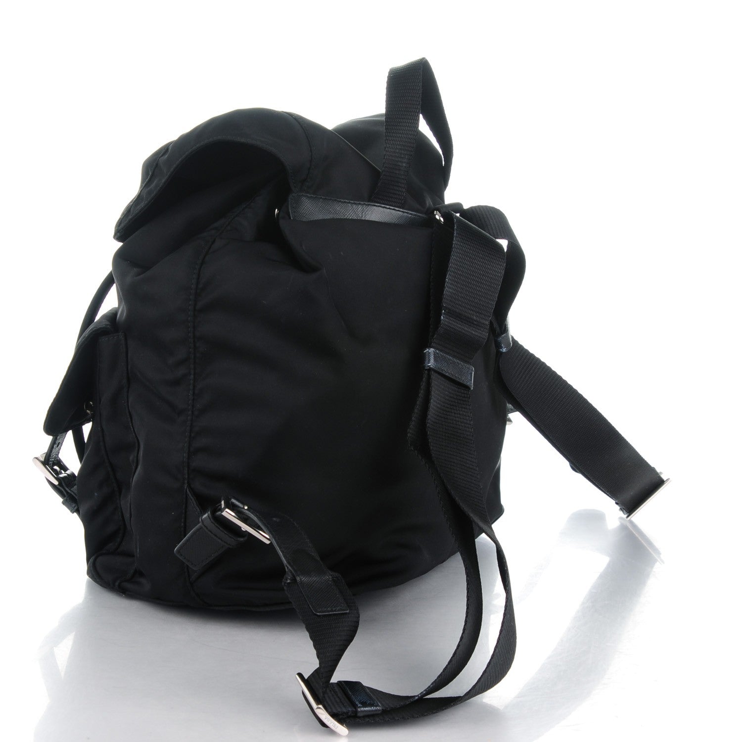 Prada Nylon Vela Medium Backpack Black 3 of 8