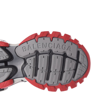 Balenciaga Rubber Mesh Bi-Color Womens Track.2 Open Sneakers 35 Black Grey Red 7 of 10