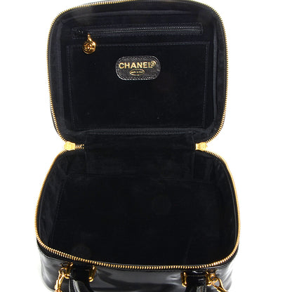 Chanel Patent Vanity Cosmetic Case Black 5 of 7