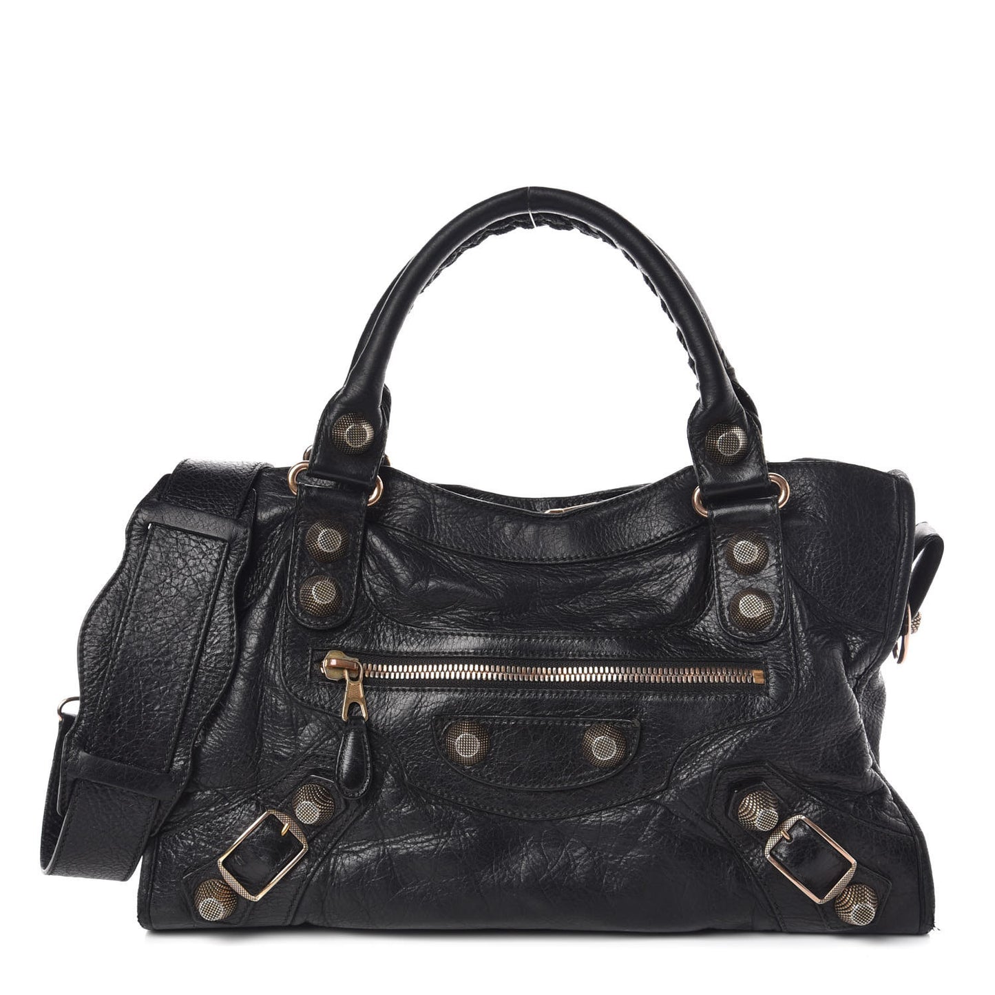 Agneau Giant 21 Rose Gold Hardware City Black