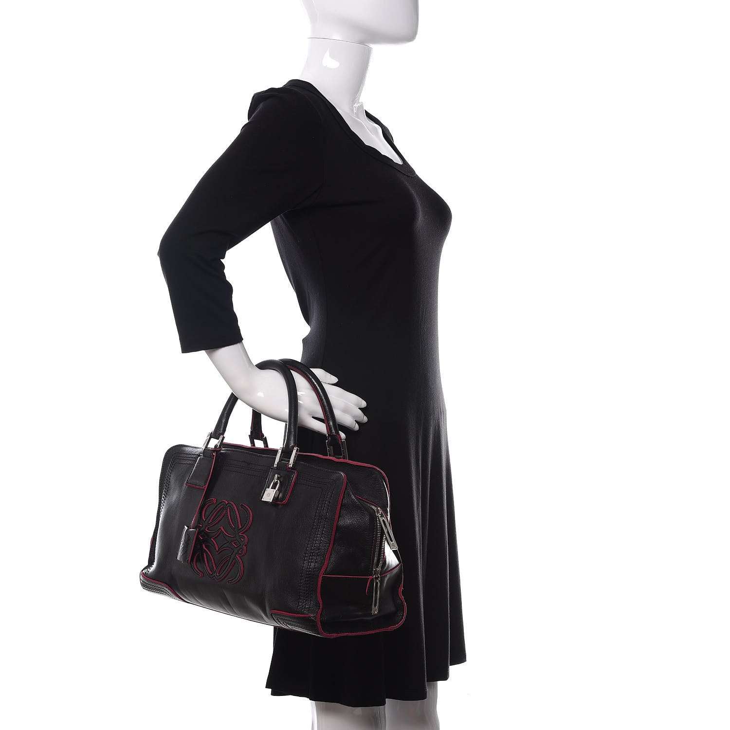 Loewe Calfskin Amazona 36 Black 2 of 16