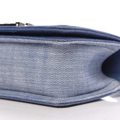 Chanel Denim Chevron Small Boy Flap Light Blue 9 of 12