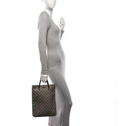 Gucci GG Plus Monogram Flat Vertical Tote Dark Brown 3 of 12