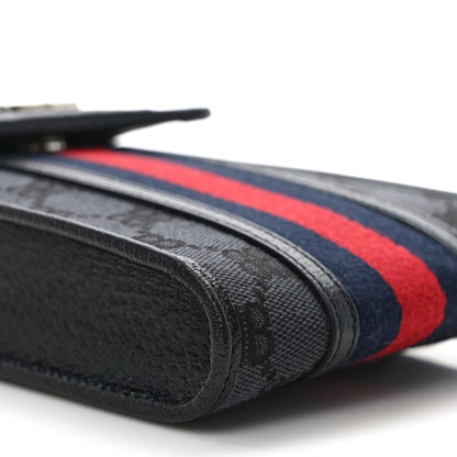 Gucci X BALENCIAGA BB Monogram Web Mini Ophidia Crossbody Bag Black 7 of 8