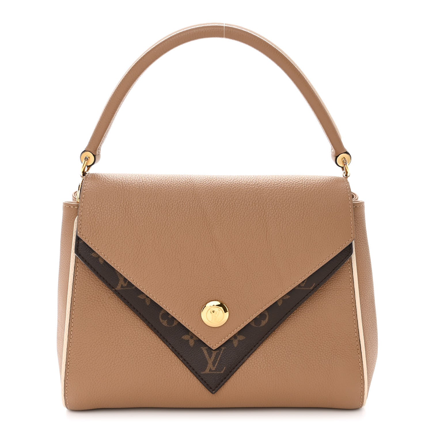 Louis Vuitton Grained Calfskin Monogram Double V Sesame 1 of 11