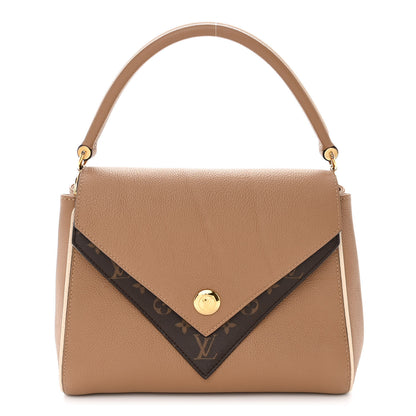 Louis Vuitton Grained Calfskin Monogram Double V Sesame 1 of 11