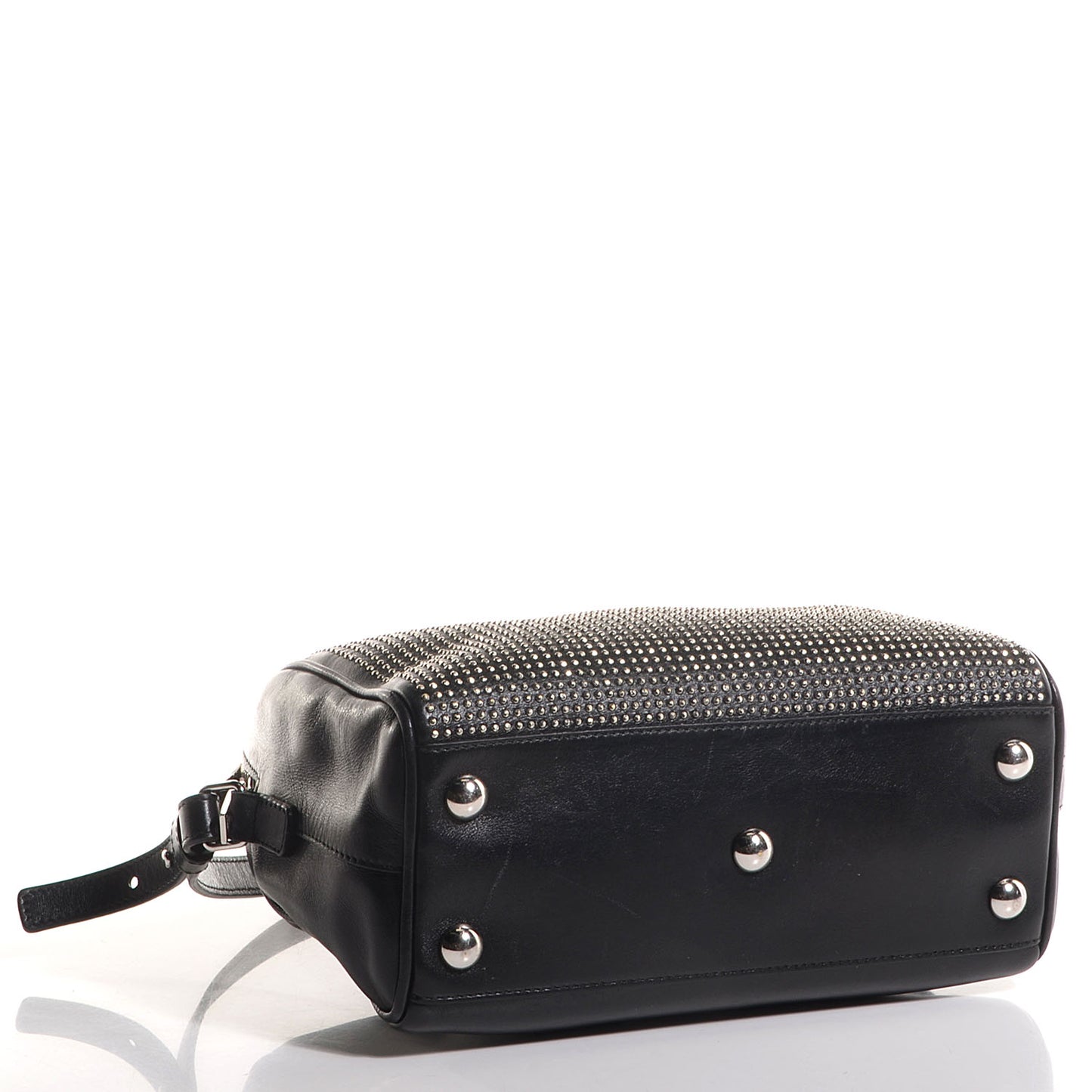 Calfskin Studded Classic Baby Duffle Black