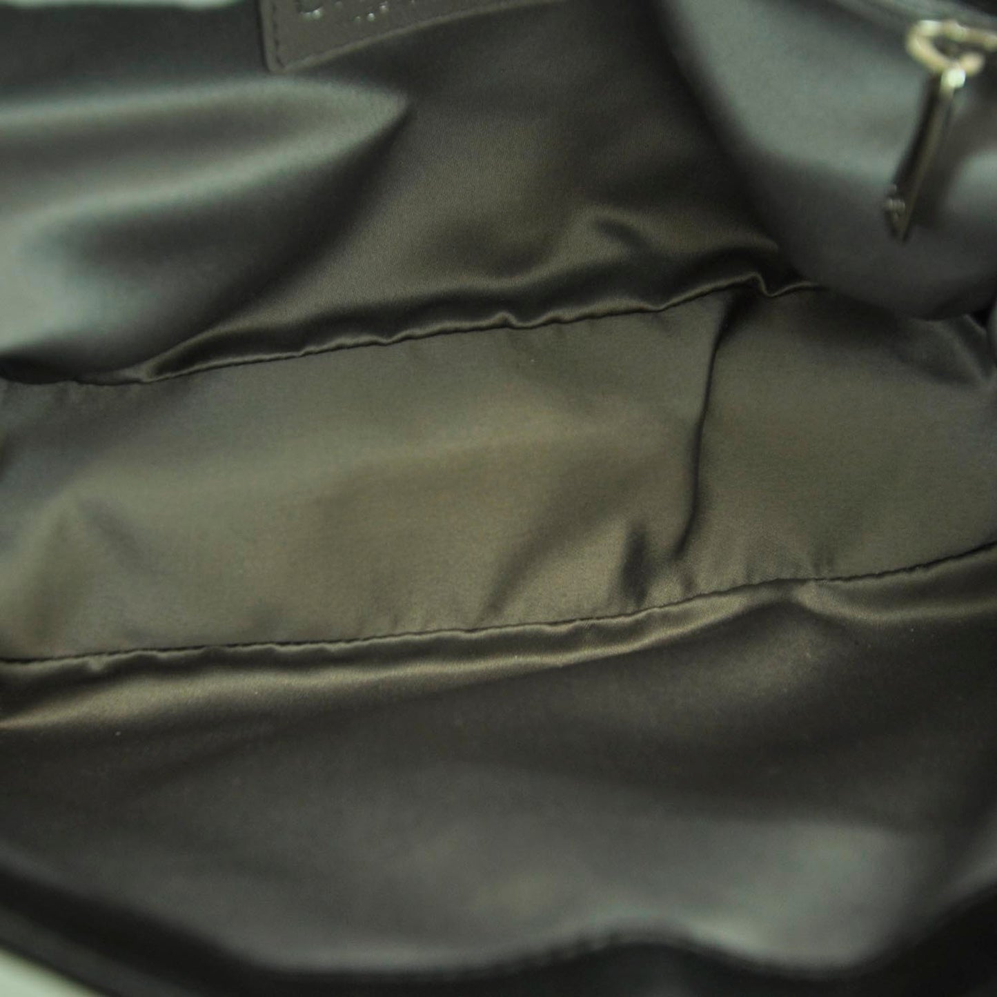 Lambskin Quilted Flap Black White