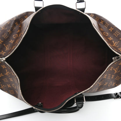 Louis Vuitton Monogram Macassar Keepall Bandouliere 55 5 of 13