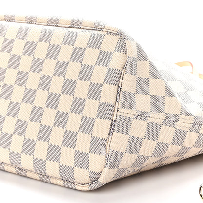 Louis Vuitton Damier Azur Neo Neverfull MM Rose Ballerine 10 of 10