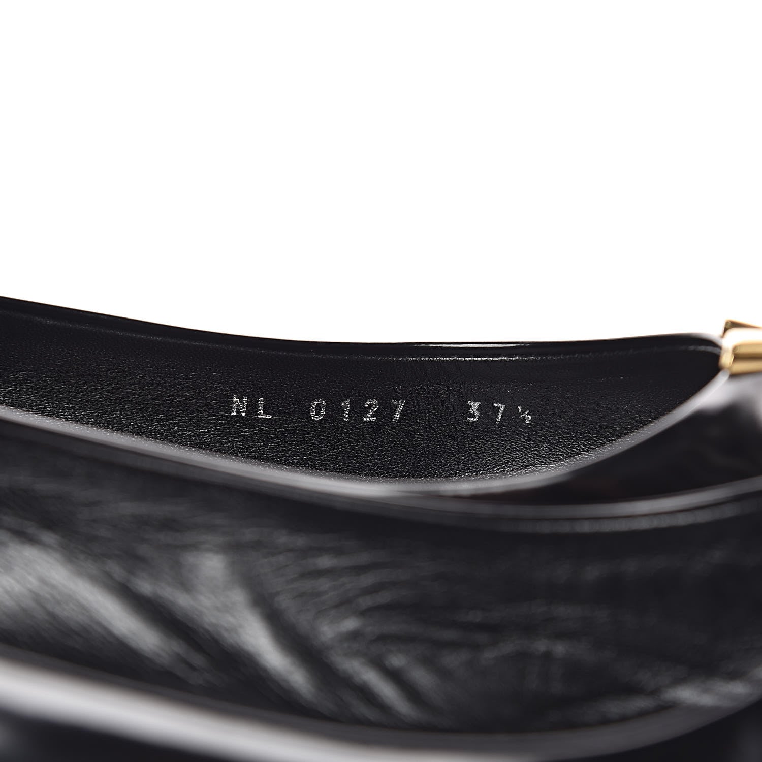 Louis Vuitton Glazed Calfskin Heartbreaker Ballerina Flats 37.5 Black 8 of 9