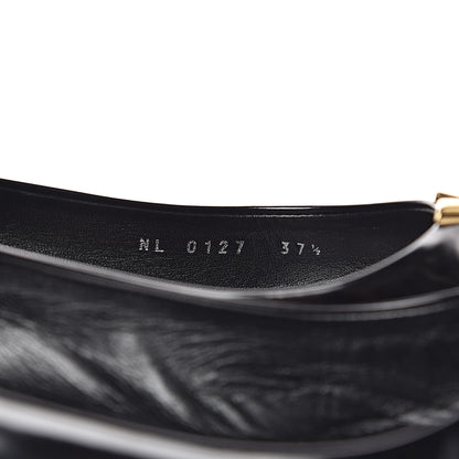 Louis Vuitton Glazed Calfskin Heartbreaker Ballerina Flats 37.5 Black 8 of 9