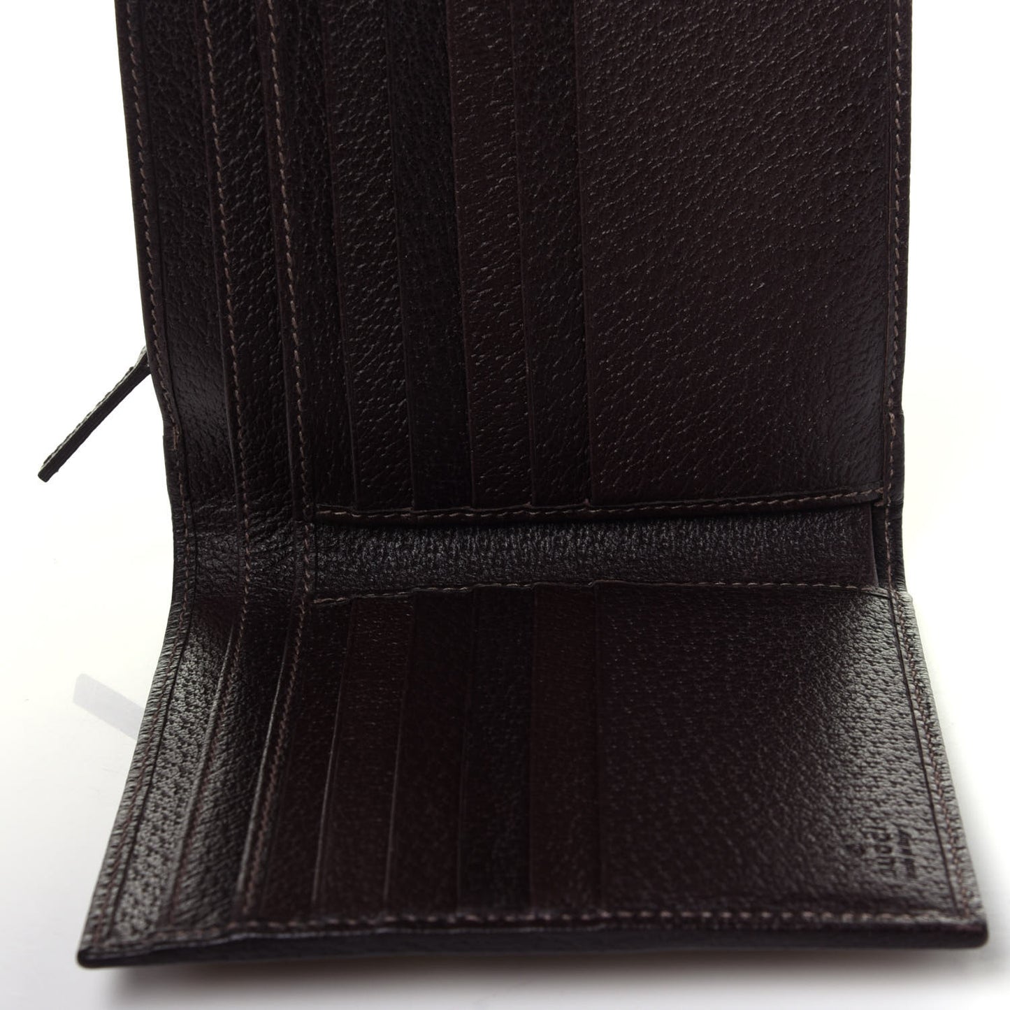 Monogram D Ring Compact Wallet Dark Brown