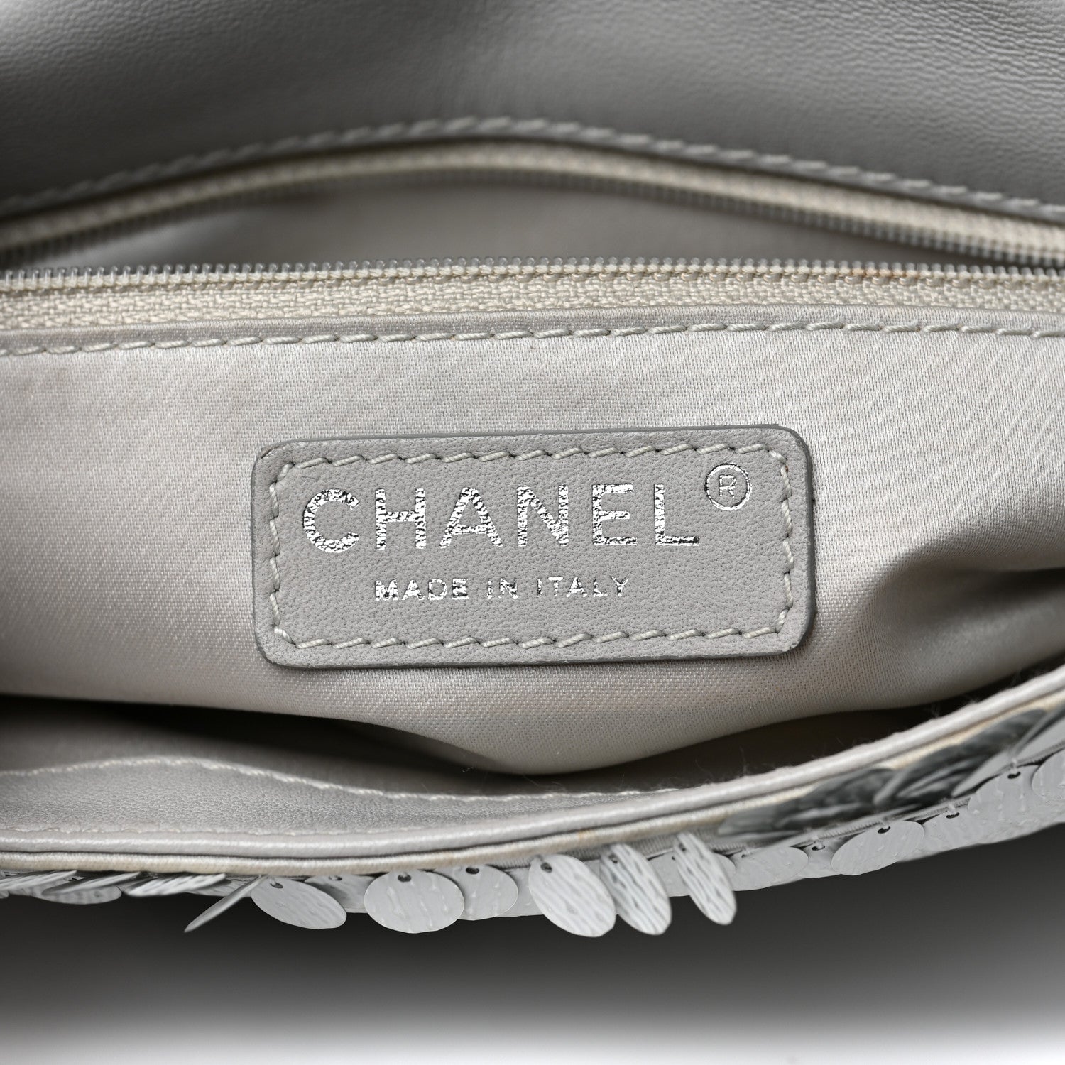 Chanel Sequin Small Single Flap Silver 6 of 13