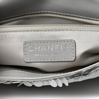 Chanel Sequin Small Single Flap Silver 6 of 13