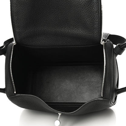 Hermes Taurillon Clemence Lindy 26 Black 5 of 10