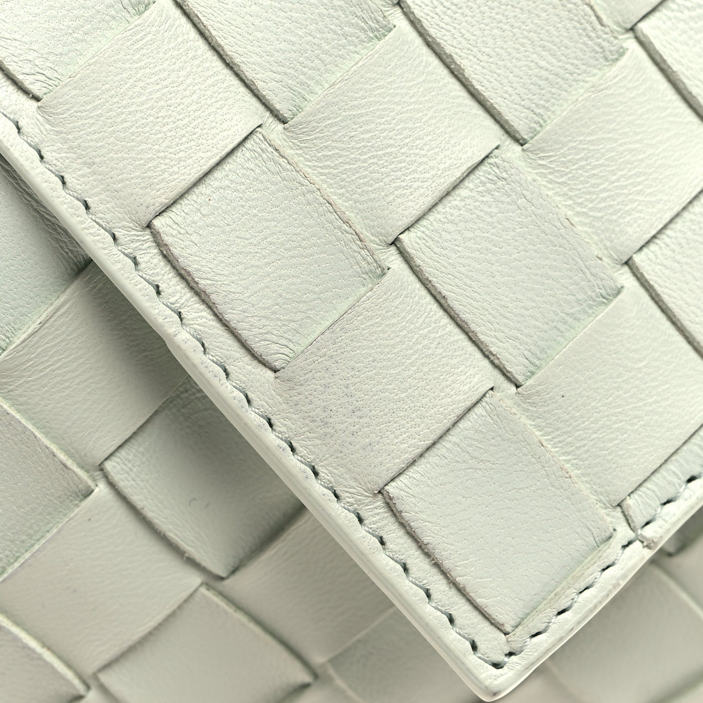 Nappa Intrecciato Envelope Pouch Glacier