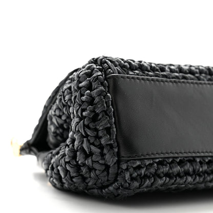 Dolce & Gabbana Raffia Crochet Micro Miss Sicily Satchel Black 8 of 12