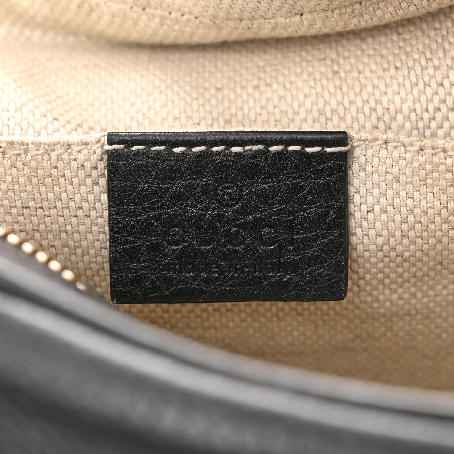 Gucci Pebbled Calfskin Small Soho Disco Bag Black 6 of 12