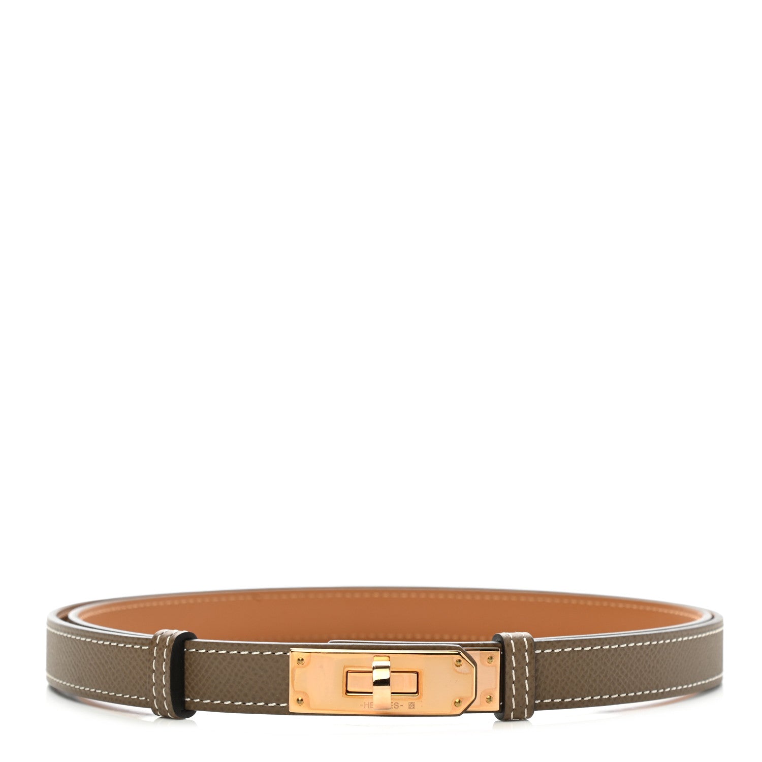 Hermes Epsom Kelly Belt Etoupe 1 of 5