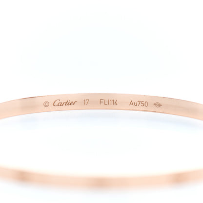 Cartier 18K Pink Gold Small LOVE Bracelet 17 4 of 5