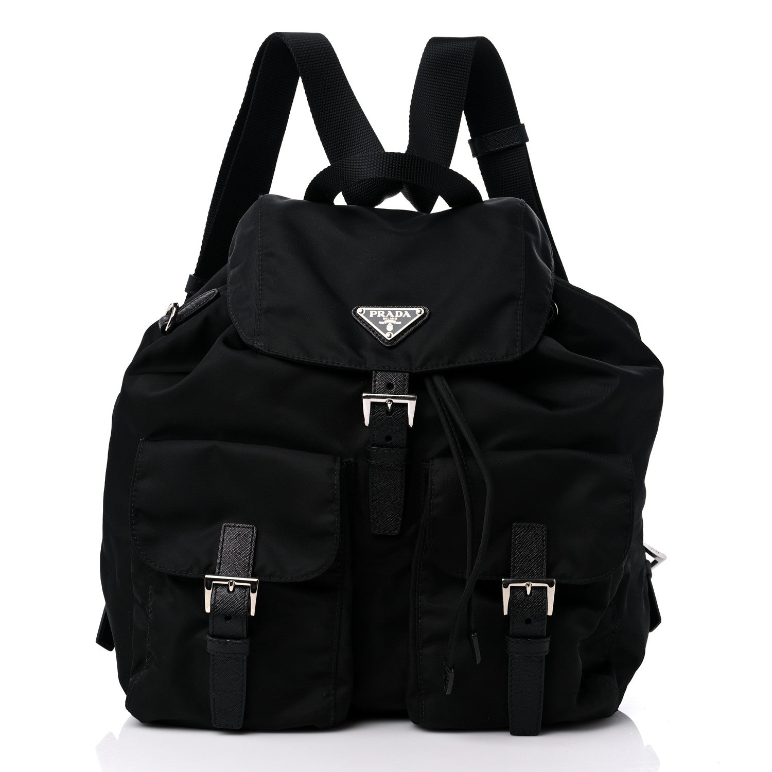 Prada Re-Nylon Saffiano Medium Backpack Black 3 of 9
