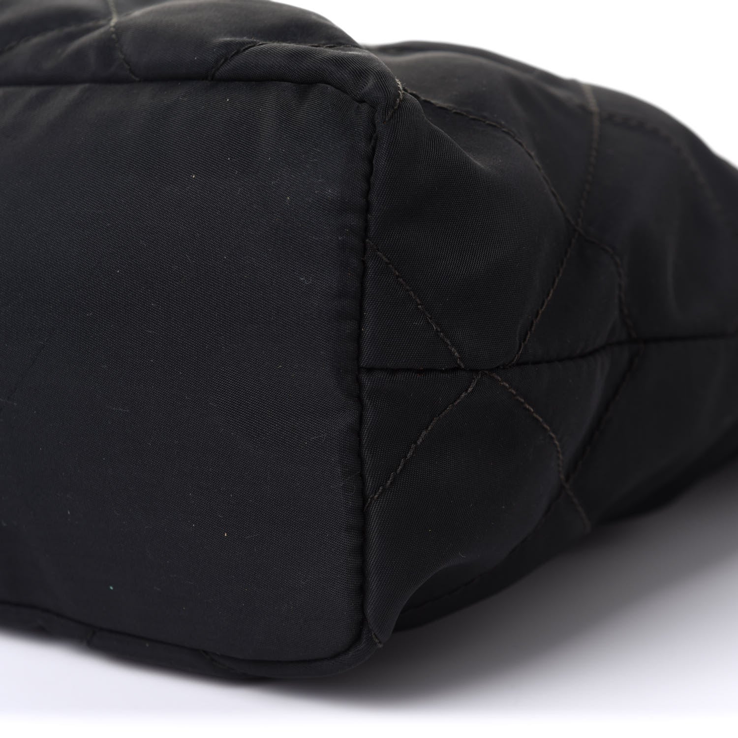 Prada Nylon Tessuto Quilted Shoulder Bag Black 11 of 13
