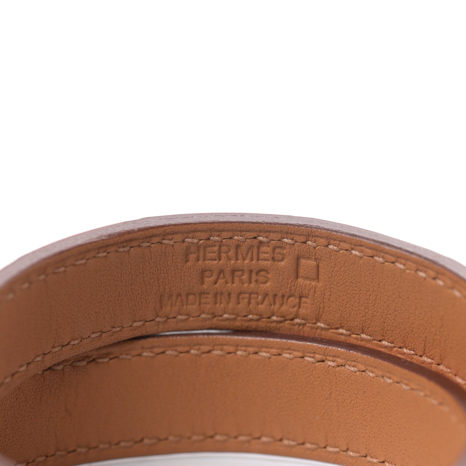 Hermes Shiny Alligator Kelly Double Tour Bracelet S Orange 4 of 4