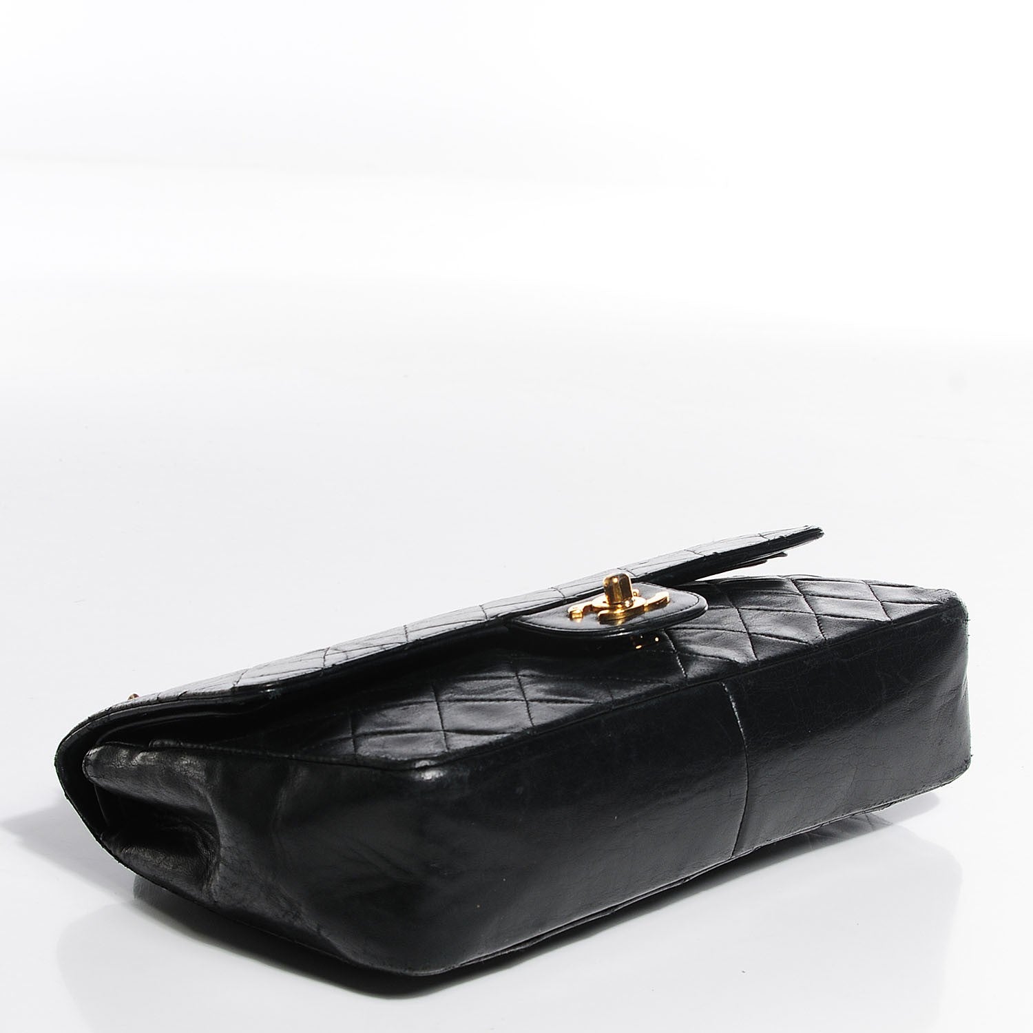 Chanel Lambskin Quilted Medium Double Flap Black 4 of 9