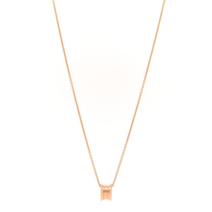 Bulgari 18K Rose Gold B.Zero1 Pendant Necklace 1 of 5