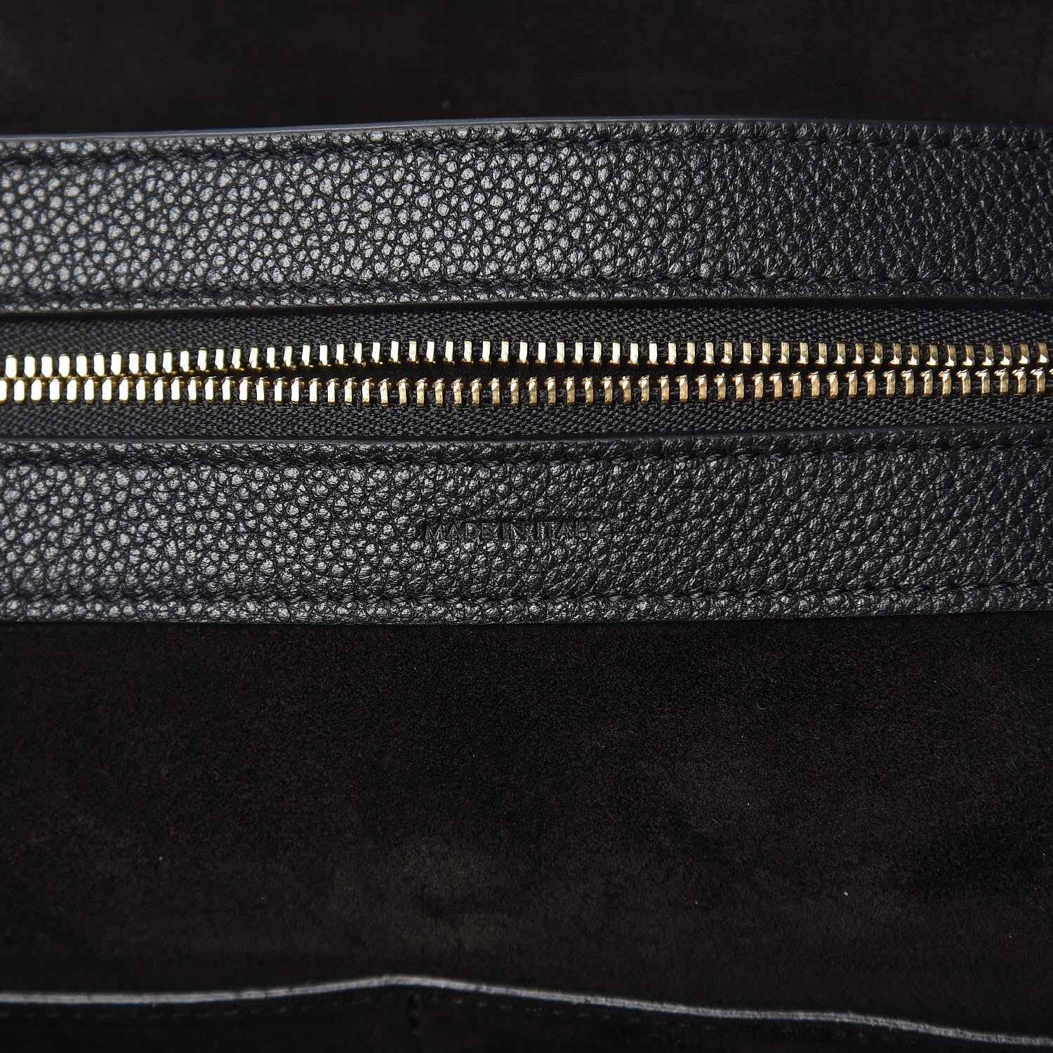 Celine Soft Grained Calfskin Medium Belt Cabas Phantom Black 7 of 13