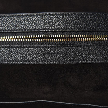 Celine Soft Grained Calfskin Medium Belt Cabas Phantom Black 7 of 13