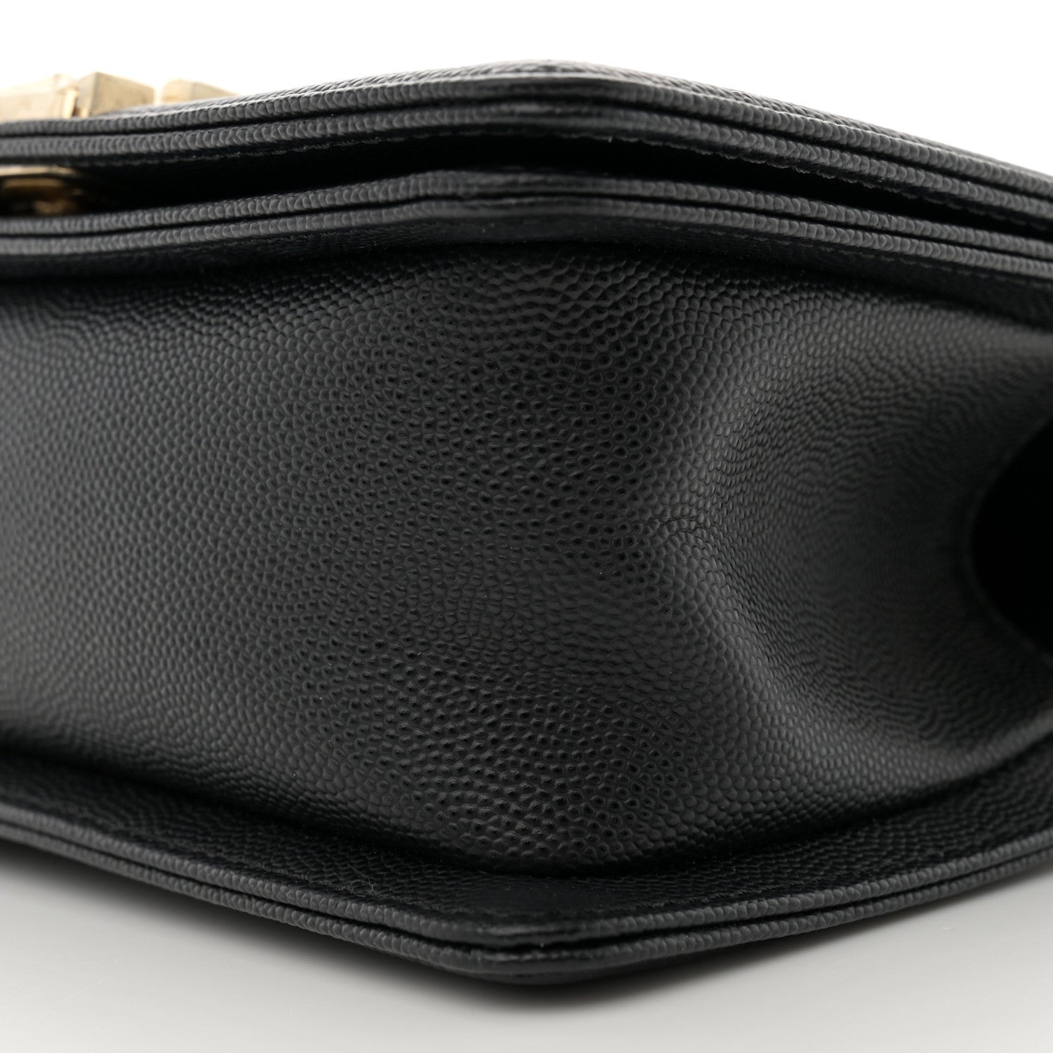 Chanel Caviar Chevron Quilted Small Boy Flap Black 10 of 11
