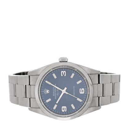 Rolex Stainless Steel 34mm Oyster Perpetual Air-King Watch Blue 14000M 2 of 5
