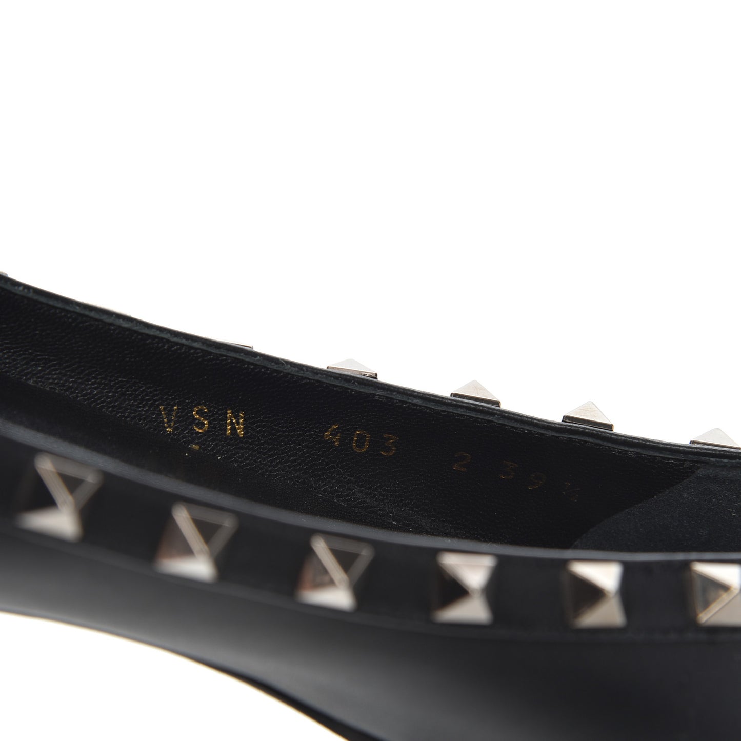 Nappa Rockstud Ballerina Flats 39.5 Black