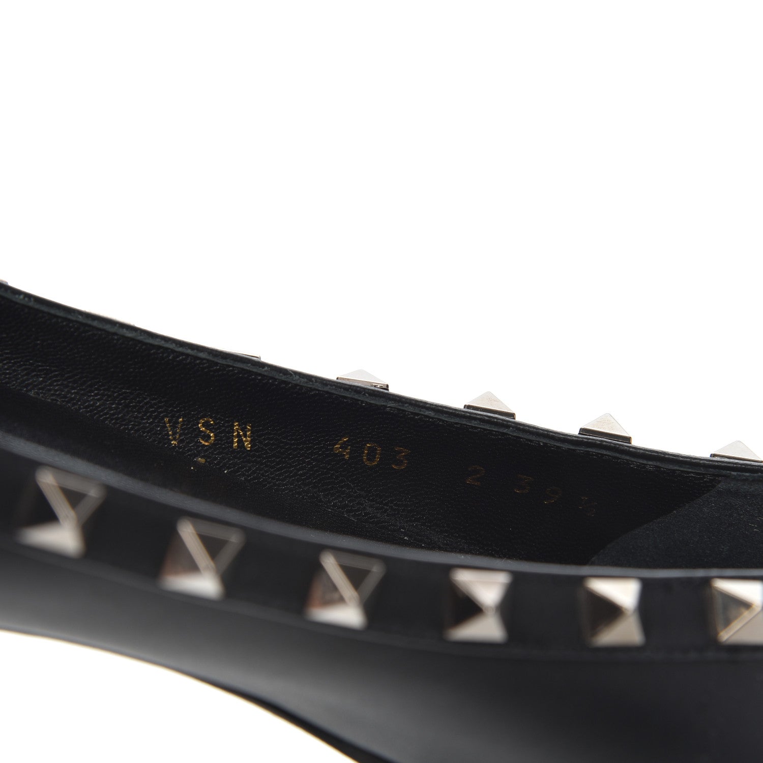 Valentino Garavani Nappa Rockstud Ballerina Flats 39.5 Black 8 of 15