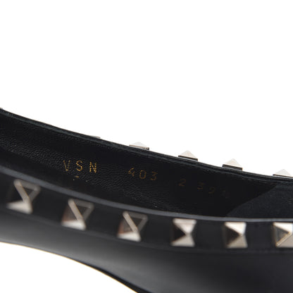 Valentino Garavani Nappa Rockstud Ballerina Flats 39.5 Black 8 of 15