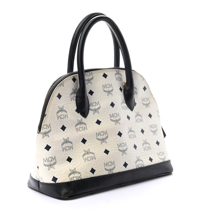MCM Visetos Medium Heritage Bowler Bag White 3 of 16