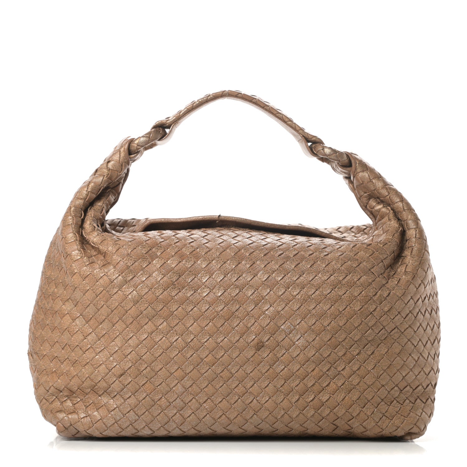 Bottega Veneta Chevre Intrecciato Sloane Hobo Ottone 1 of 15
