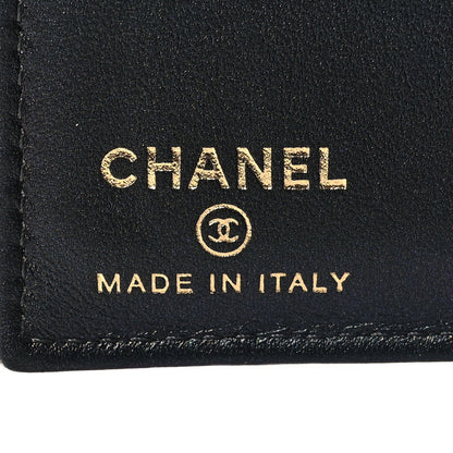 Chanel Iridescent Caviar Quilted Card Holder Wallet Black 6 of 9