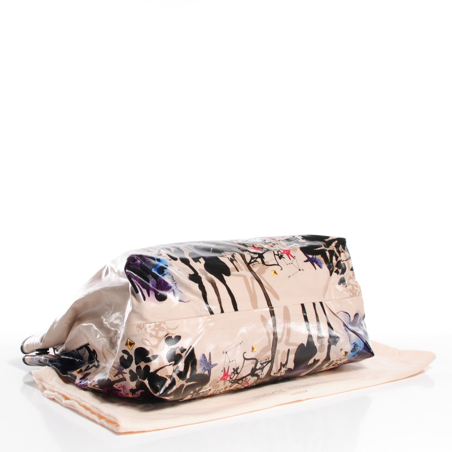 Jimmy Choo Glazed Canvas Large Printed Scarlet Tote 4 of 7