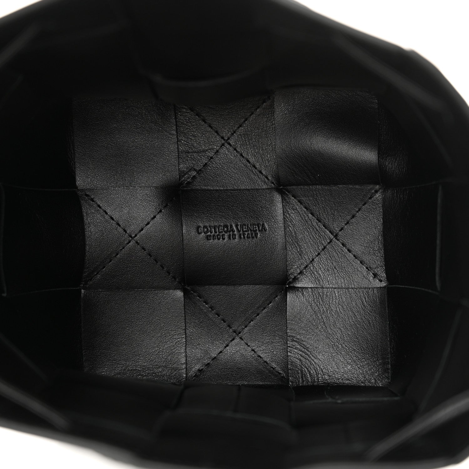 Bottega Veneta Lambskin Intreccio Small Crossbody Bucket Bag Fondant 5 of 9