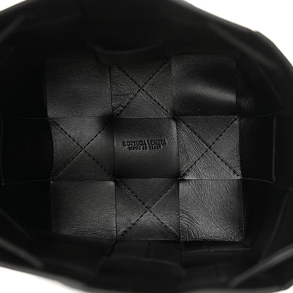 Bottega Veneta Lambskin Intreccio Small Crossbody Bucket Bag Fondant 5 of 9