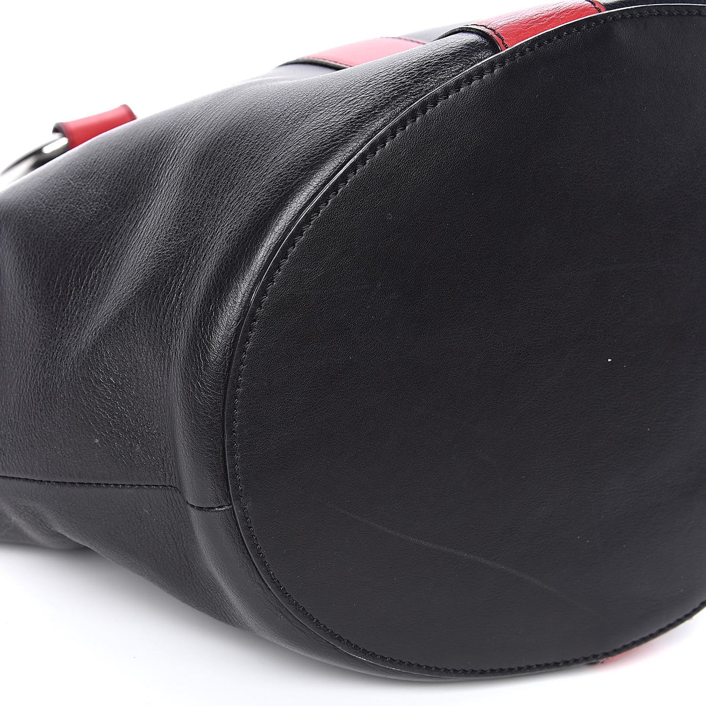 Calfskin Butterfly Bag Black Red