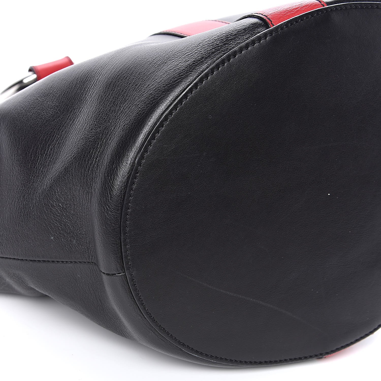 Alexander McQueen Calfskin Butterfly Bag Black Red 8 of 10